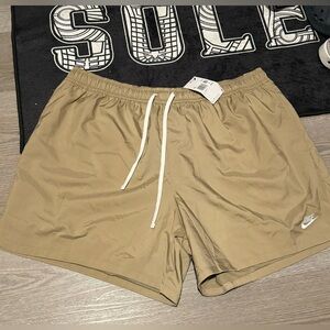 NIKE Sportswear Sport Essentials Men's Woven Lined Shorts, Size 4XL Khaki/White